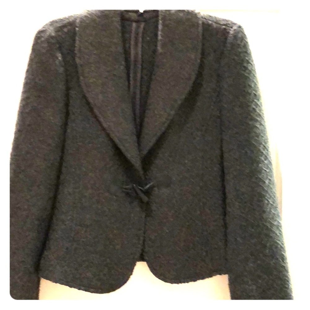 Designer Donna Degman Grey Wool Jacket